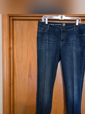 Style & Co. Dark Blue Cropped Boyfriend Jeans
